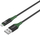 Kabllo USB MicroConnect Smart Charge USB A në Lightning, 1 m, tekstil, jeshile e zezë