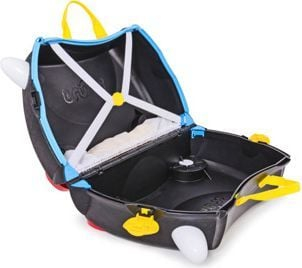 Valixhe për kalamaj Trunki Pedro Pirate, me rrota, për hipje, e zezë