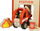 Set lojërash druri Masterkidz Mini Fire Station, figura dhe autozjarrfikëse, kuqe natyrale