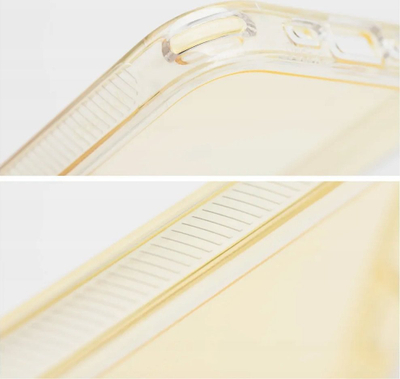 Kapak telefoni Matrix Clear për Samsung S22, transparent, kundër goditjeve, i verdhë