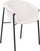 Set karrigesh ngrënieje Beliani Ames, 2 copë, metal, bezhë e çelët