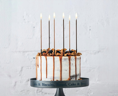 Qirinj torte Godan Metallic Candles, 17 cm, 6 copë, bakër metalik