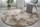 Tapet rrumbullak Strado Round Ombre, 80x80 cm, shaggy, Ombre Camel bej
