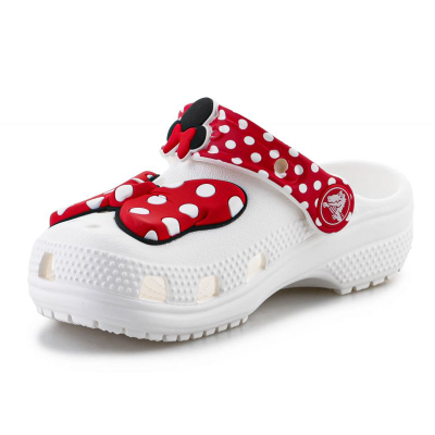 Shapka Crocs Classic Disney Minnie Mouse Clog Jr 208710-119, për fëmijë, të bardha