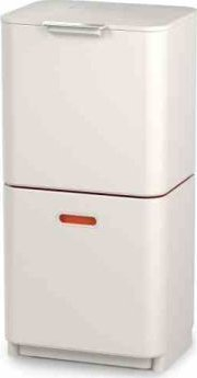 Kанта за отпадоци Joseph Joseph Totem Max, 60L, две прегради, боја камен