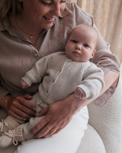 Xhaketë për bebe SwaddleMe Lodger Topper Knit Merino, nr. 56, ngjyra Birch