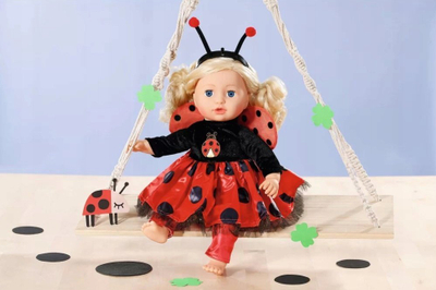 Veshje kukulle Zapf Dolly Moda Snowman, për Baby Born 39-46 cm, e bardhë rozë