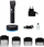 Makineri profesionale qethëse Professional Hair Clipper, teh qeramik dhe titanium, pa kabllo, e zezë
