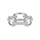 Unazë për femra Daniel Wellington Crystal Link DW0040061, e argjendtë