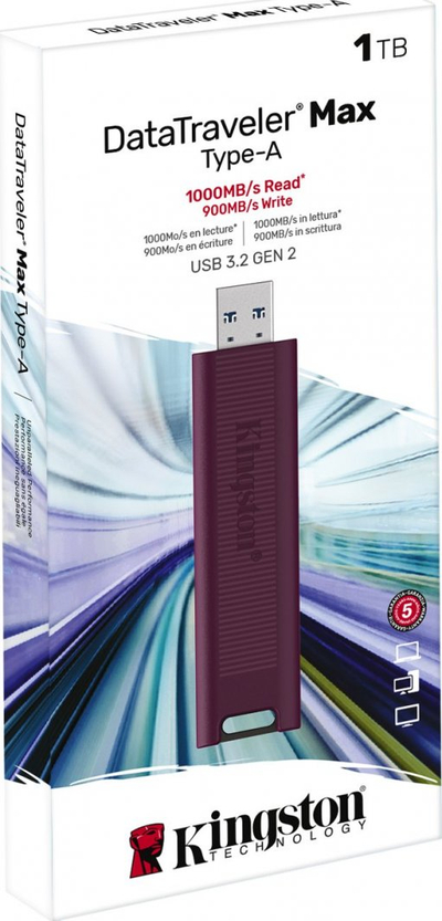 Kingston DataTraveler Max USB Type-A Флеш Диск, 1TB, Red