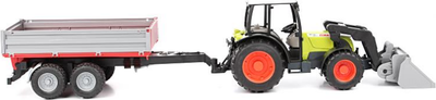 Traktor me ngarkues dhe rimorkio për fëmijë Bruder Claas Nectis 267F, 1:16, shumëngjyrësh