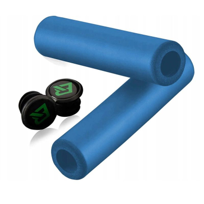 Doreza biçiklete Rockbros GMBT1001BL, shkumë silikoni, diametër 22mm, blu