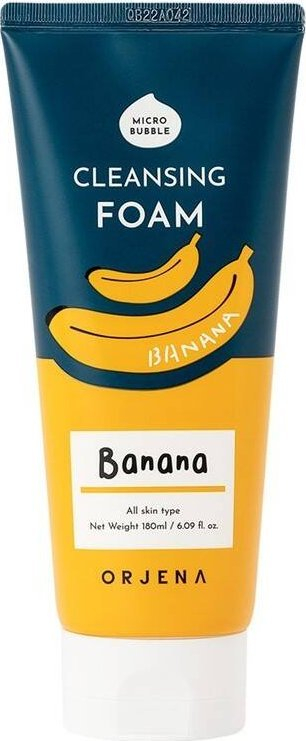 Shkumë pastruese fytyre Orjena Smile Day, me banane, për lëkurë të thatë, 180ml