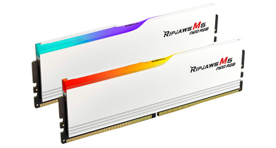 Мемориска RAM G.Skill Ripjaws M5 Neo RGB, 64GB DDR5, 6000MHz, бела