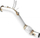 Downpipe shkarkimi BMW F25 X3 18d 20d B47, 63.5 mm, çelik inox, argjendtë