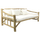 Sofa Torc druri teak natyral–e bardhë 210×100×80 cm (HM9339), bardhë