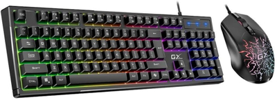 Set gaming tastierë dhe maus Genius Scorpion KM GX3, RGB, USB, i zi