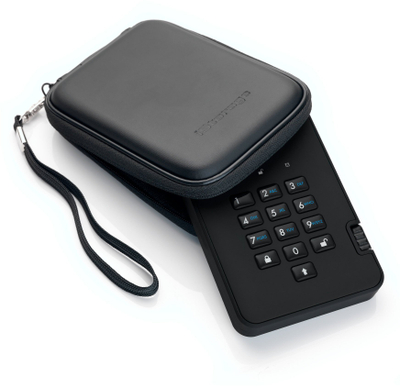 Hard disk i jashtëm iStorage DiskAshur, 4TB, me enkriptim hardware AES 256 bit, i zi
