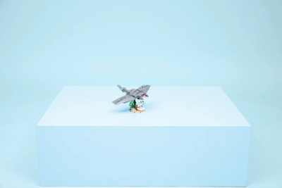 Lojëra me tulla LEGO Creator 31131 Fierce Shark, set ndërtimi 3 në 1, me arkë thesari