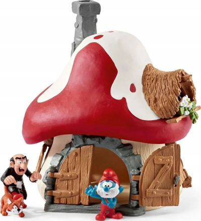 Set loje Schleich Shpia e Smurf-save, me 2 figura, shumëngjyrësh