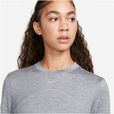 Блуза за трчање Nike Dri FIT Swift Element UV за жени, со долги ракави, сива