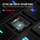 Tastierë gaming CORSAIR K100 Air Wireless, mekanike Cherry MX Ultra Low Profile, RGB, me Bluetooth, e zezë