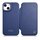 Kapak iCarer CE Premium Leather Folio, për iPhone 14 Plus, me MagSafe, blu
