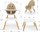 Karrige për ngrënie Milly Mally 2in1, Malmo Beige
