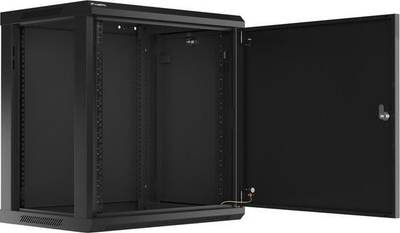 Kabinet muror rrjeti Lanberg WF01-6412-00B, 19", 12U, i zi