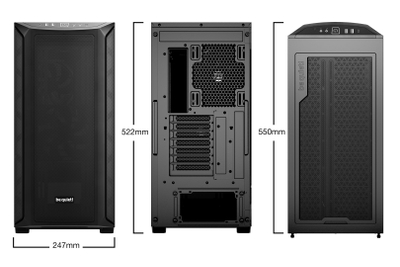 Kutia PC be quiet Shadow Base 800 BGW60, ATX, xham i errësuar, e zezë