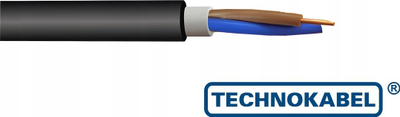 Kabllo energjie Technokabel N2XH O, 0.6/1 kV, 2x1.5 mm², i zi