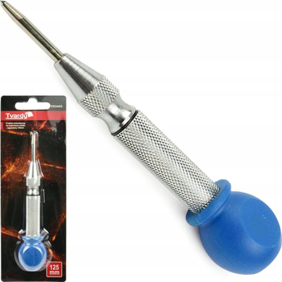 Qendërshpuese automatike Tvardy T03402, 125mm, fuqi e rregullueshme, blu
