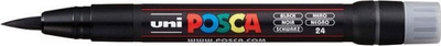 Marker furçë Posca PCF-350, bojë akrilike, majë furçe, i zi