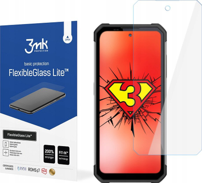 Xham mbrojtës 3MK FlexibleGlass Lite për Oukitel WP17, hibrid, 0.16mm, transparent