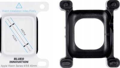 Xham mbrojtës Blueo Mr Monkey për Apple Watch SE 40mm, 5D, i zi