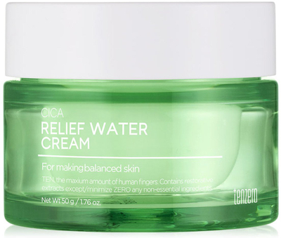 Krem fytyre TENZERO CICA Relief Water Cream, hidratues, 50g, i gjelbër
