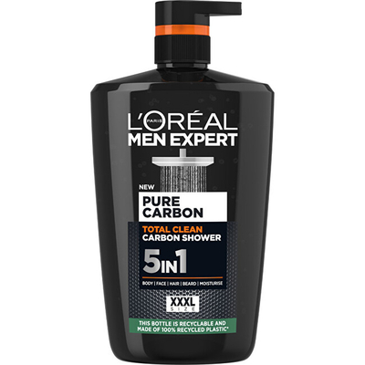 Xhel dushi për meshkuj L´Oréal Paris Men Expert Pure Carbon, 1000 ml