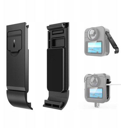 Kapak anësor baterie Puluz PU1097B, për GoPro Max 2, port USB C, i zi