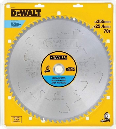 Teh rrethor DeWALT për shumë lloj materialesh, 1 copë, i verdhë