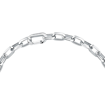Qafore për femra Trussardi T-Logo TJAXC01, 45 cm, e argjendtë