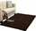 Tapet shaggy Thick Soft Plush, 60x120cm, fibrë sintetike, kafe e errët