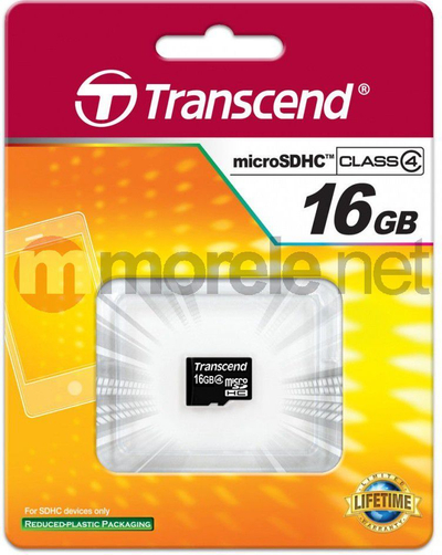 Картичка за меморија Transcend TS16GUSDC4, microSDHC, 16GB, Class 4