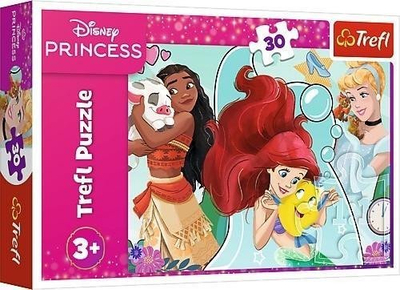 Puzzle princeshat Trefl Beautiful and Brave, 30 pjesë, 27 x 20 cm, shumëngjyrësh