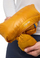 Зимска јакна Jack Wolfskin Passamani Down Hoody M, со капуљача, за мажи, портокалова и жолта