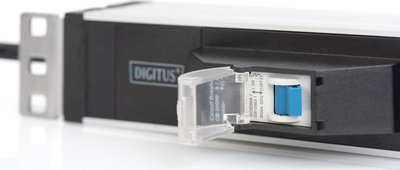 Listelë energjie Digitus DN-95417, 1U, 6 dalje, e zezë