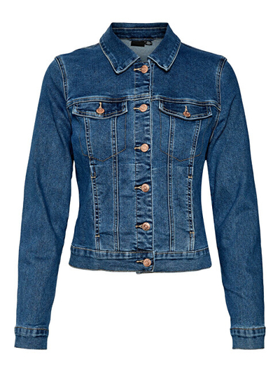 Јакна Vero Moda VMLUNA 10279492 Тексас со средна сина боја