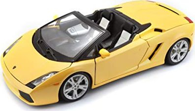 Макета автомобил Bburago Lamborghini Gallardo Spyder 12016, размер 1:18, метален, жолт