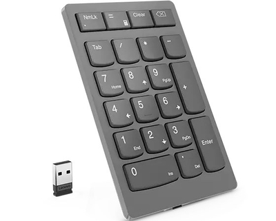 Tastierë numerike Lenovo Go 4Y41C33791, wireless 2.4GHz, 21 taste, gri