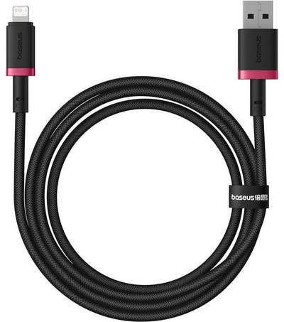 Kabllo karikimi Baseus Dura Cable, 2.4A, 1m, kuqe e zezë