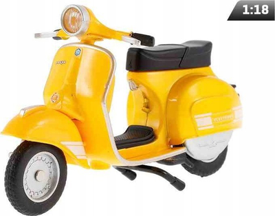 Макет скутер MSZ Vespa 200 Rally 1976, размер 1:18, жолт